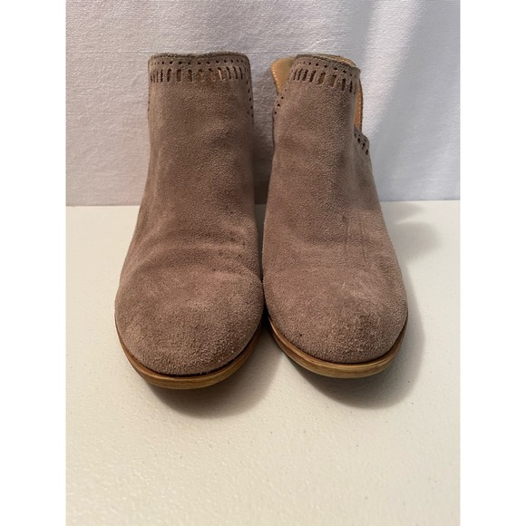 Lucky Brand Leather Suede Beige size 8 M Ankle women’s‎ boots - Picture 6 of 11